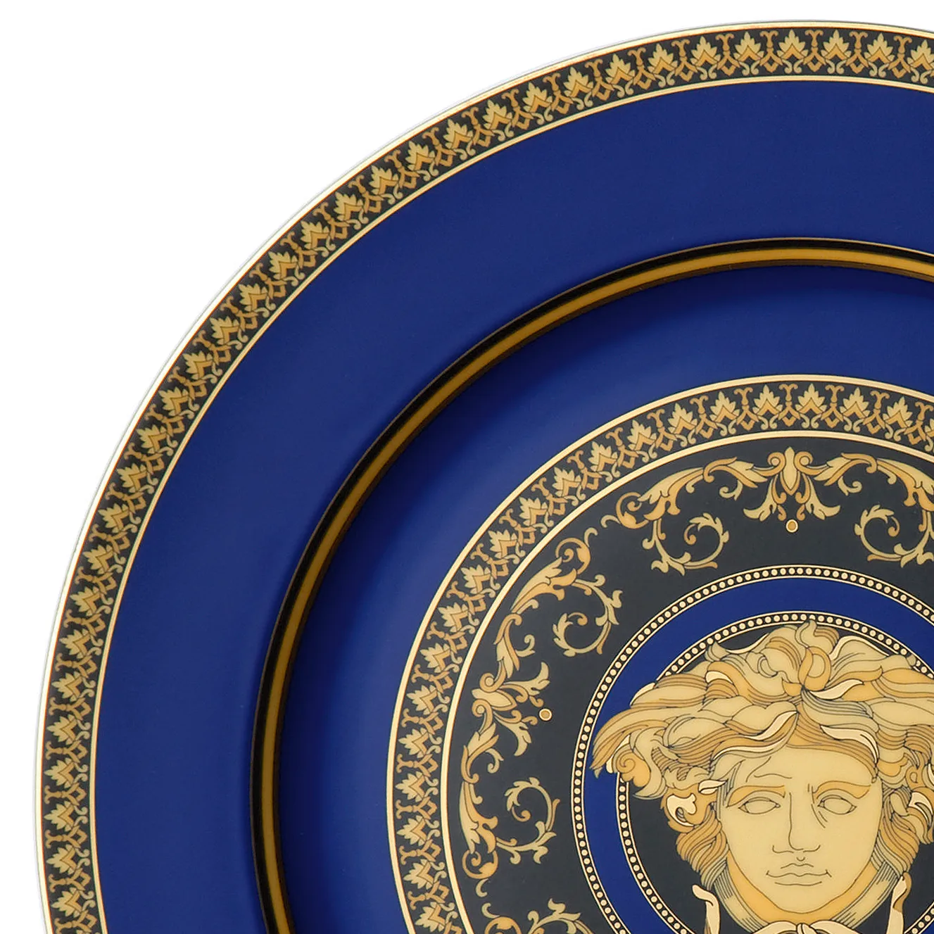 Versace Medusa Blue kuverttallrik, 33 cm Versace