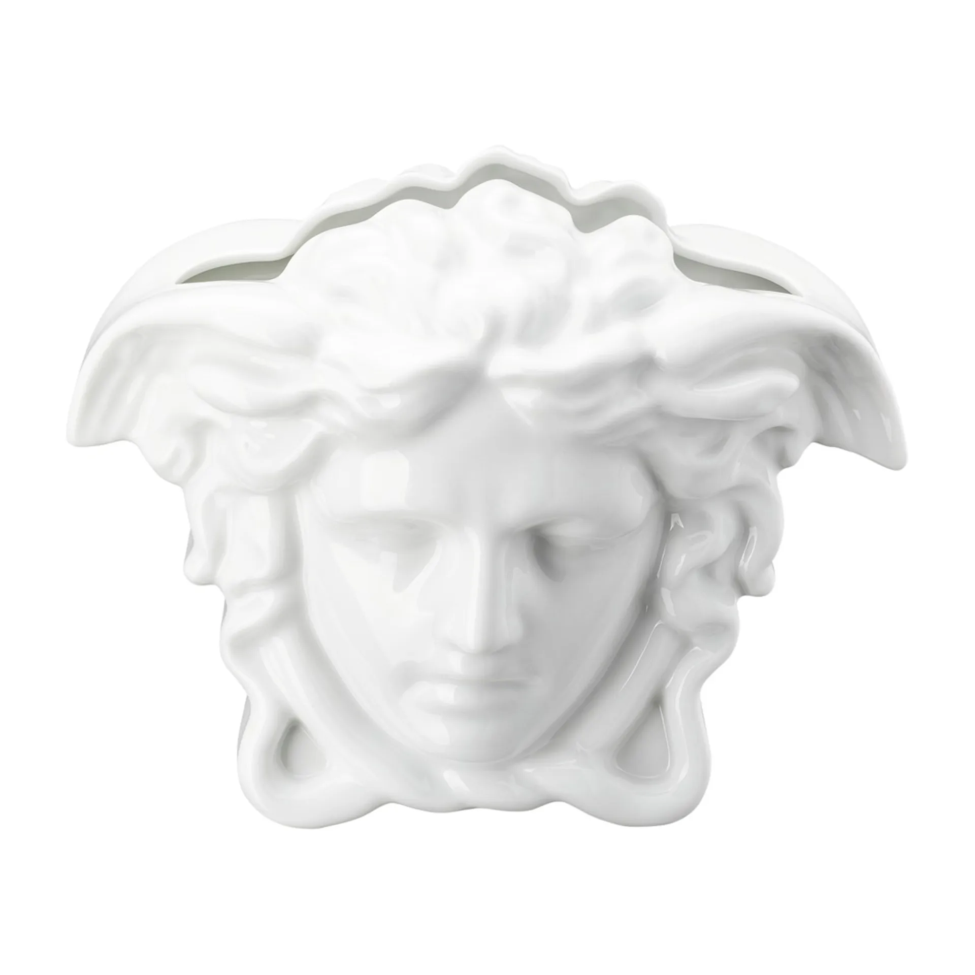 Versace Medusa Grande vas 21 cm, Vit Versace