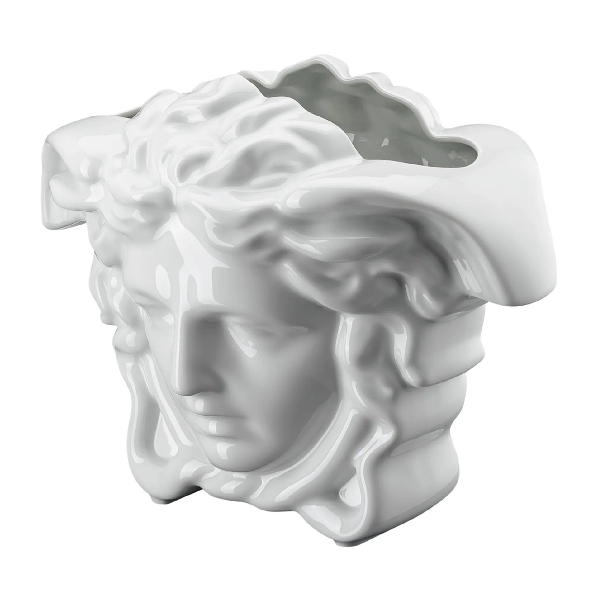 Versace Medusa Grande vas 21 cm, Vit Versace