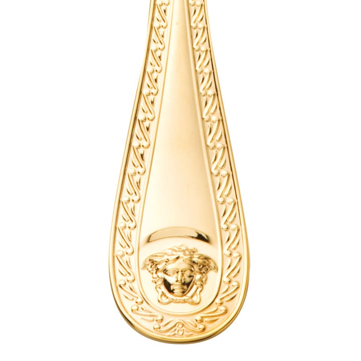 Versace Medusa serveringssked, Guldpläterad Versace