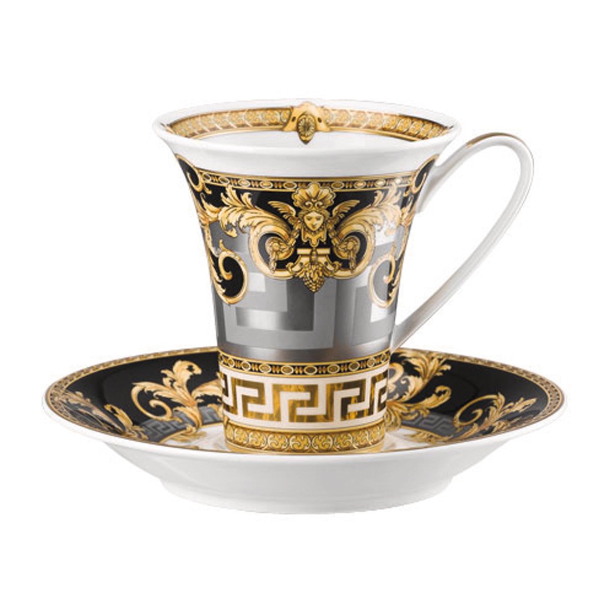 Versace Prestige Gala kaffekopp med fat 18 cl | Skandinavisk Design | Kaffekoppar | Multi