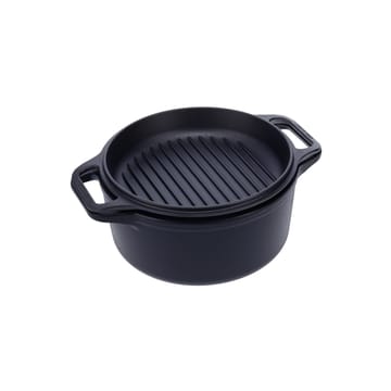 Combo Cooker gjutjärngryta-stekpannaset 2 delar - Svart - Victoria