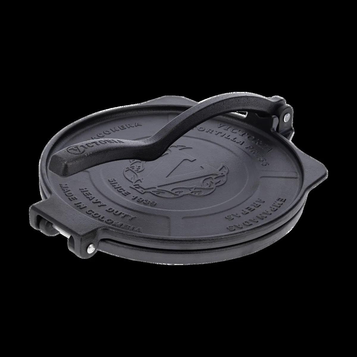 Victoria Heavy duty tortillapress Ø25 cm Svart