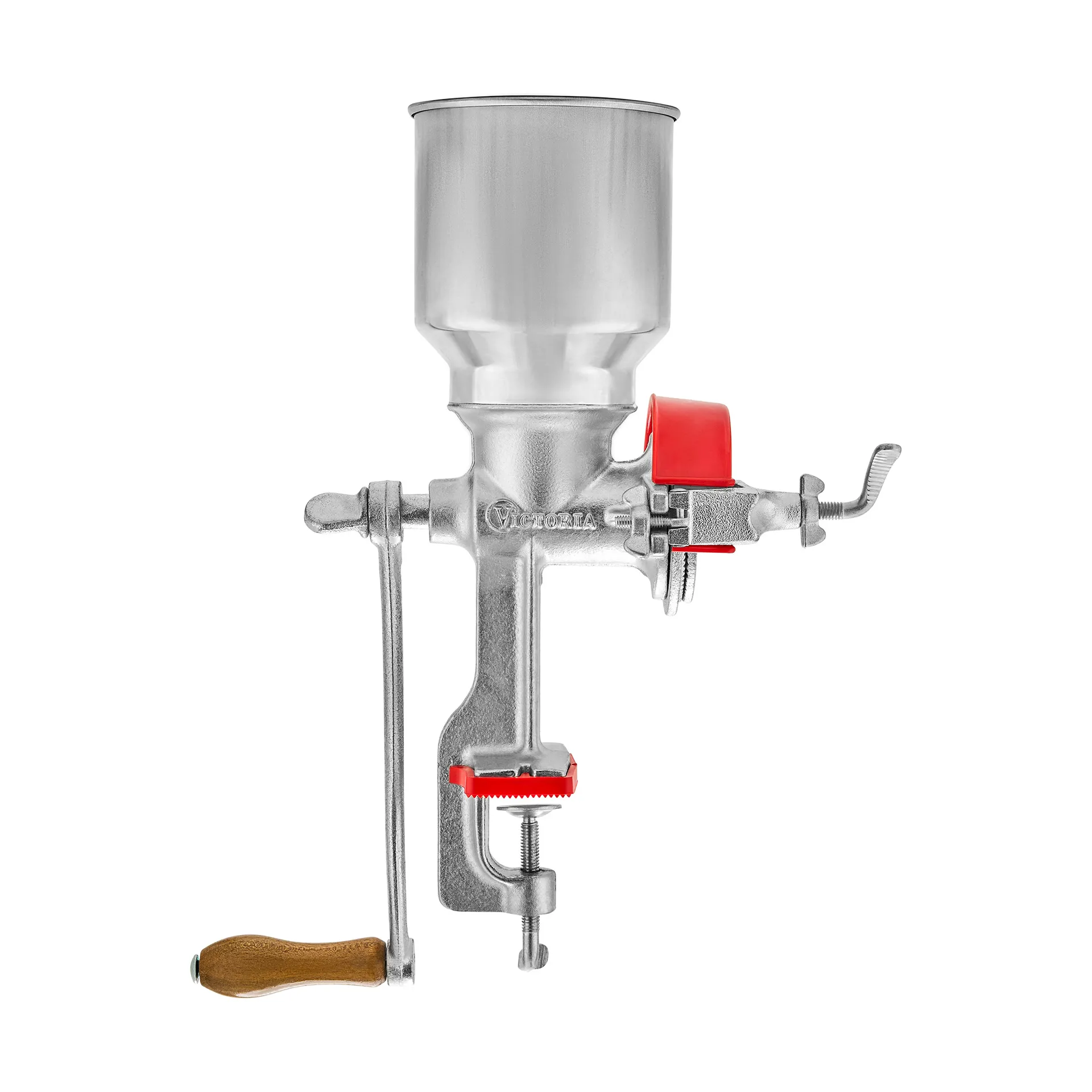 Manuell Kvarn gjutjärn, Stål-röd Victoria