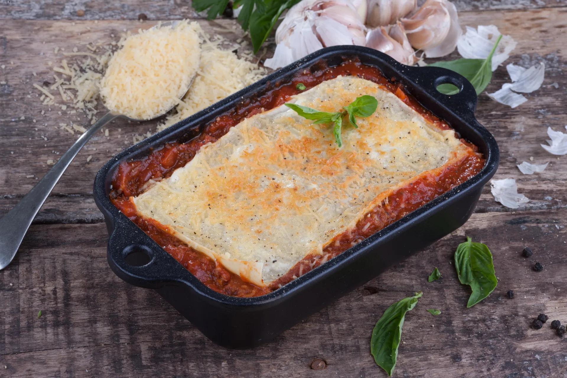 Ugnsform gjutjärn emaljerad 12x18 cm, Svart Victoria