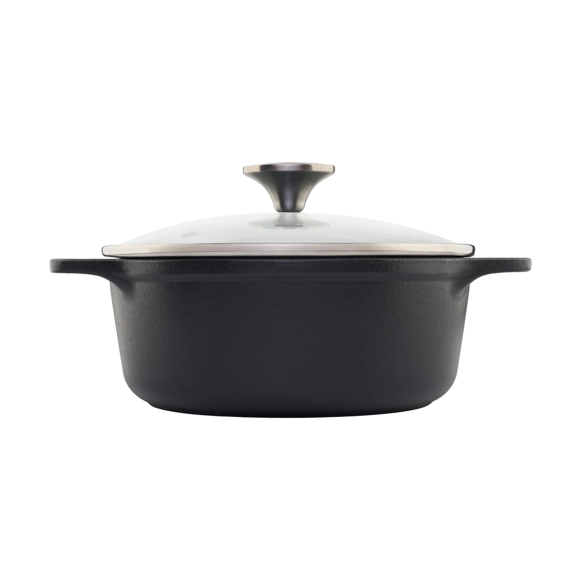 Victoria gryta gjutjärn glaslock pre-seasoned, 1,9 L Victoria
