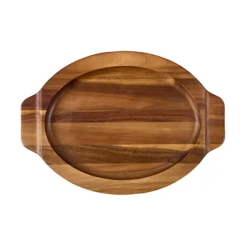Victoria ovalt serveringsfat akaciaträ - 29,4x19 cm - Victoria