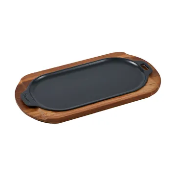Victoria ovalt serveringsfat enameled - 29,4x19 cm - Victoria