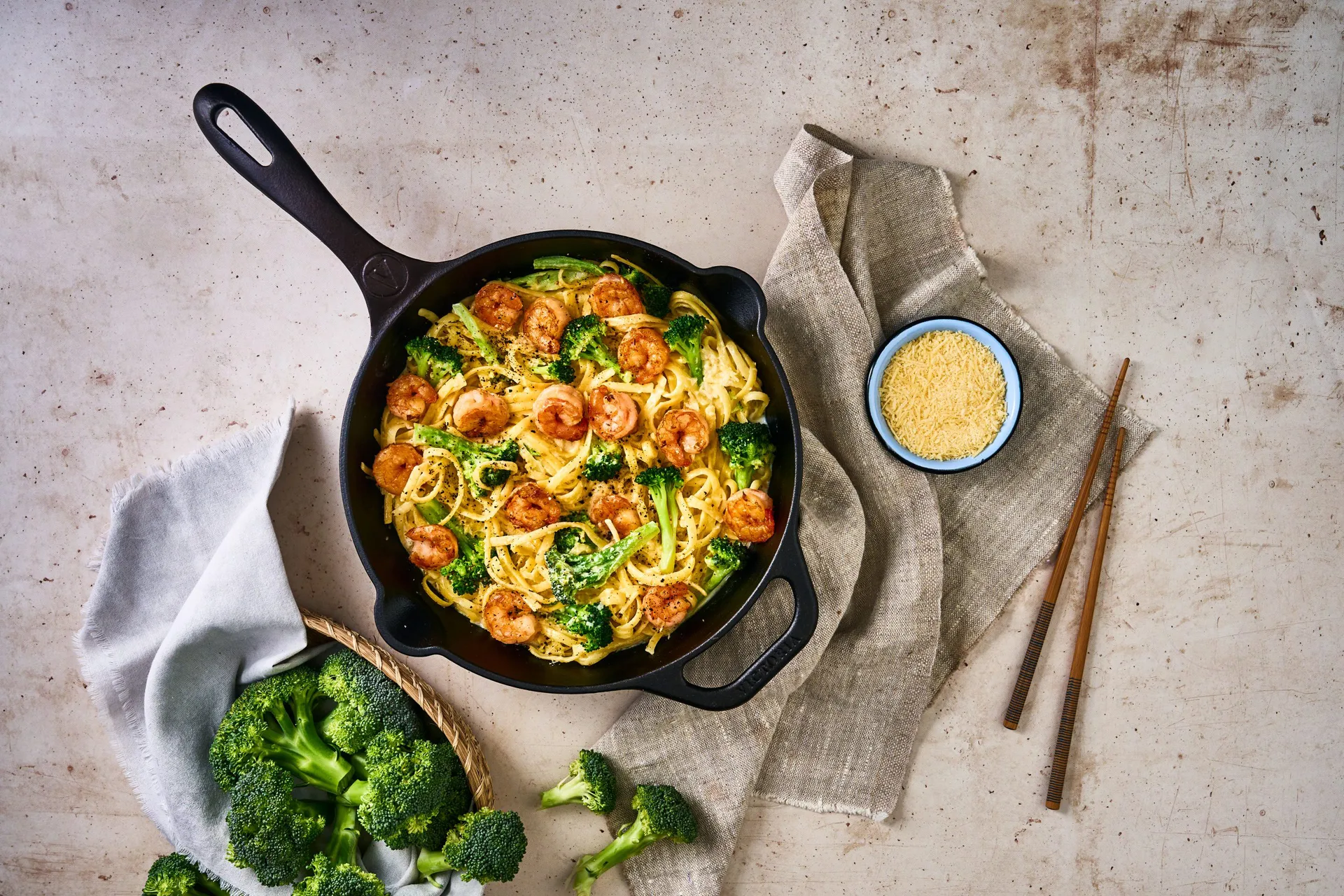 Victoria stekpanna gjutjärn pre-seasoned, Ø25 cm Victoria