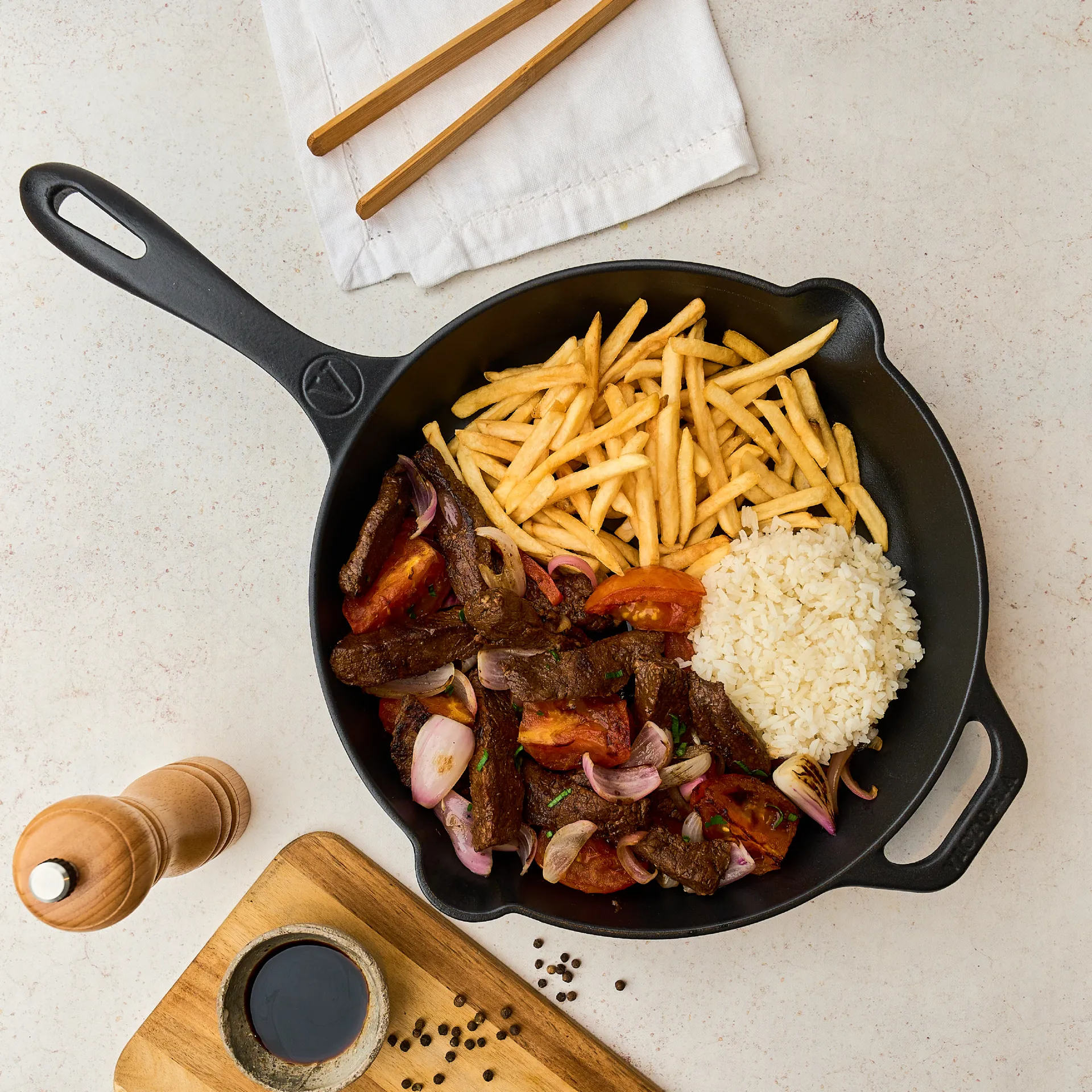 Victoria stekpanna gjutjärn pre-seasoned, Ø30 cm Victoria