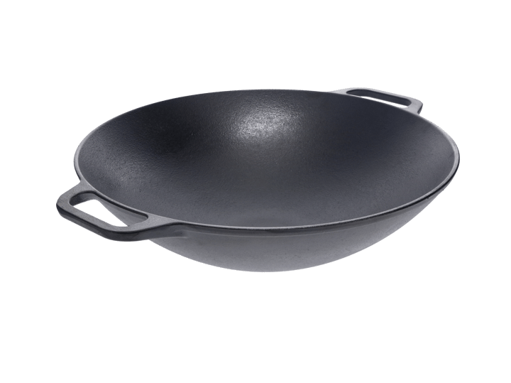 Wokpanna gjutjärn 36 cm - Svart - Victoria
