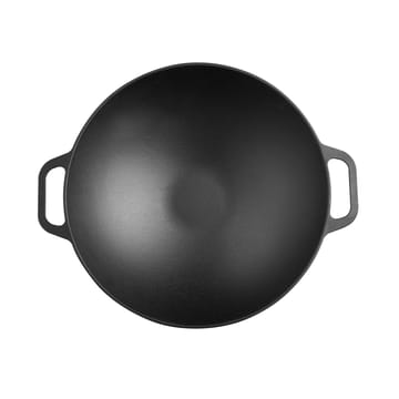 Wokpanna gjutjärn 36 cm - Svart - Victoria