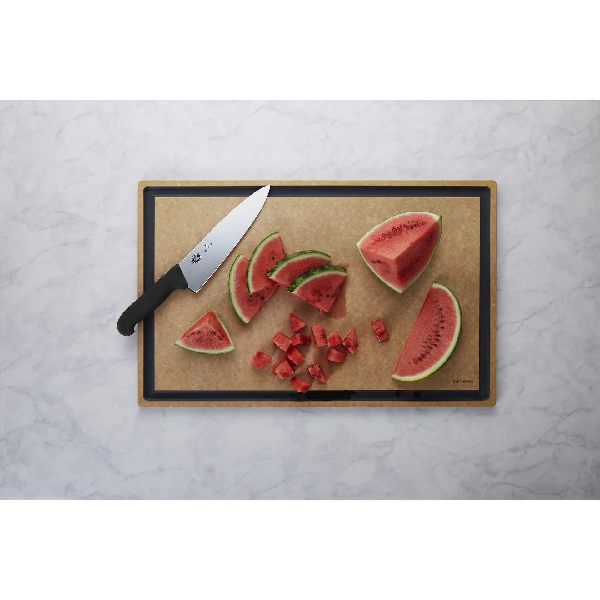 Fibrox kockkniv extra bred 20 cm, Rostfritt stål Victorinox