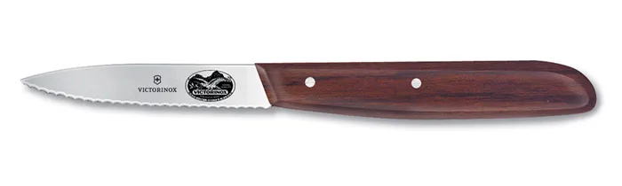 Vågtandad skalkniv 8 cm, Natur Victorinox