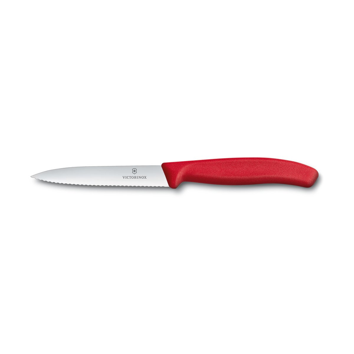 Victorinox grönsak- & skalkniv vågtandad10 cm Röd | Skandinavisk Design | Skalknivar | Röd