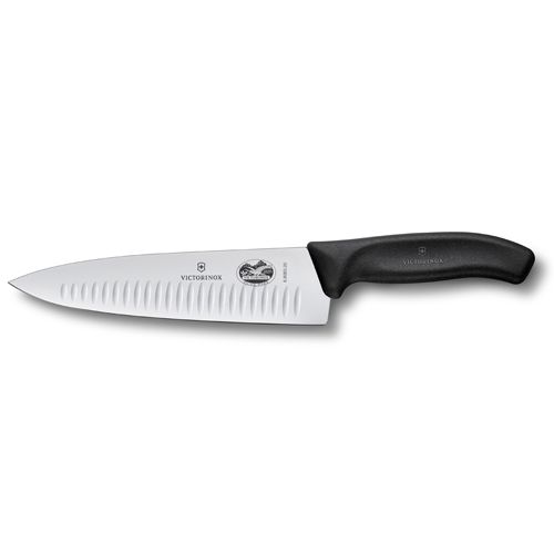 Victorinox kockkniv räfflad 20 cm Svart | Skandinavisk Design | Kockknivar | Svart
