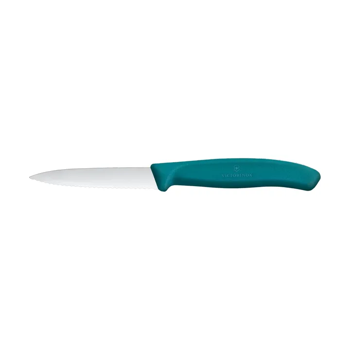 Victorinox Swiss Classic skalkniv tandad 8 cm - Grön - Victorinox