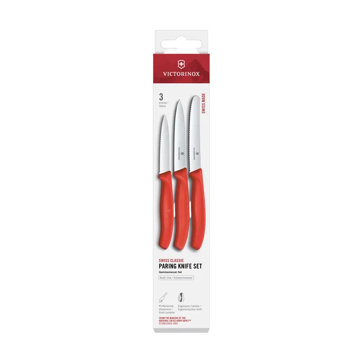 Victorinox Swiss Classic skalknivsset 3-delar - Svart - Victorinox