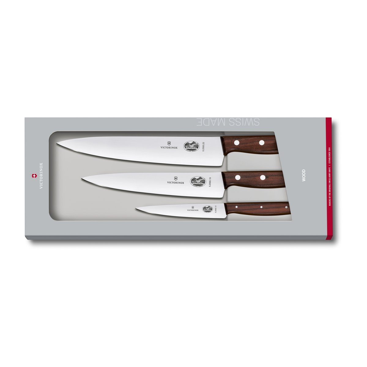 Victorinox Wood Knivset 3 delar Rostfritt stål-lönn