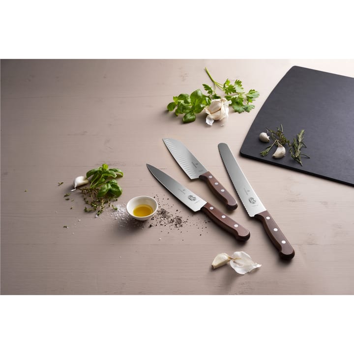 Wood kockkniv 19 cm - Rostfritt stål-lönn - Victorinox