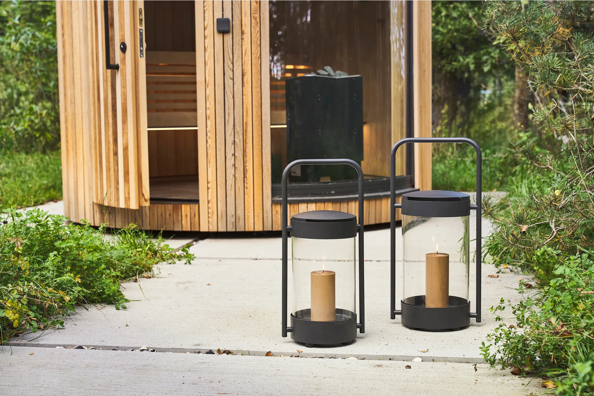 Ancona lanterna 62,7 cm, Svart Villa Collection