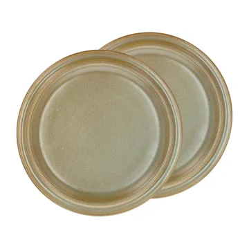 Evig lunchtallrik Ø20 cm 2-pack - Brun - Villa Collection