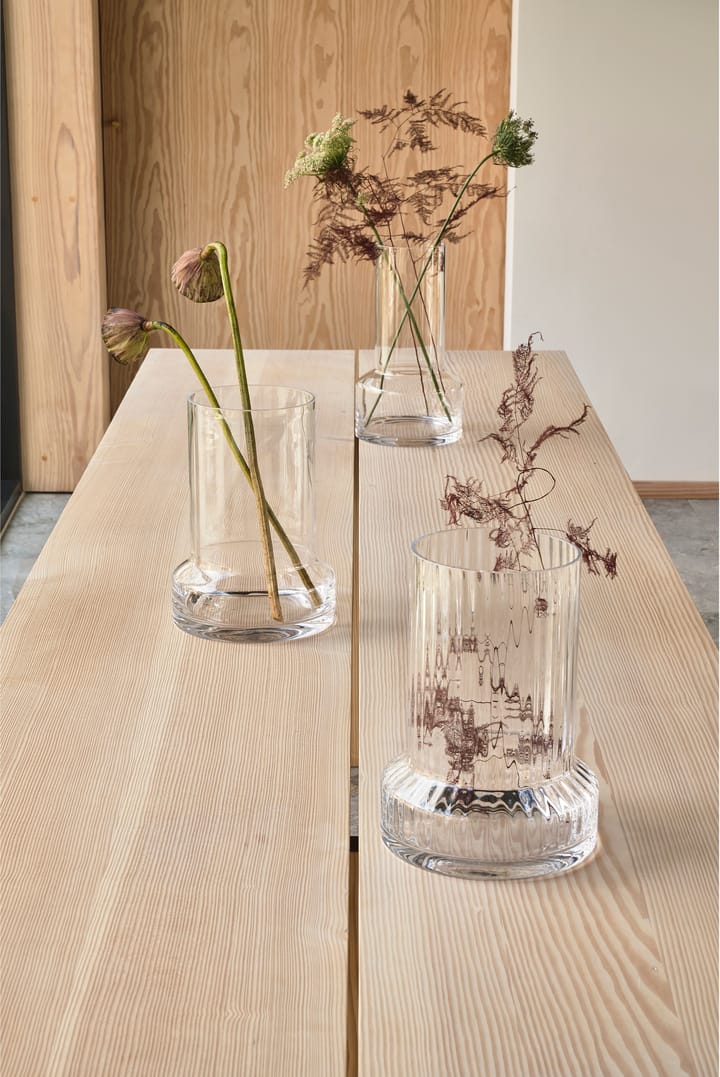 Hvils glasvas Ø19 cm, Clear Villa Collection