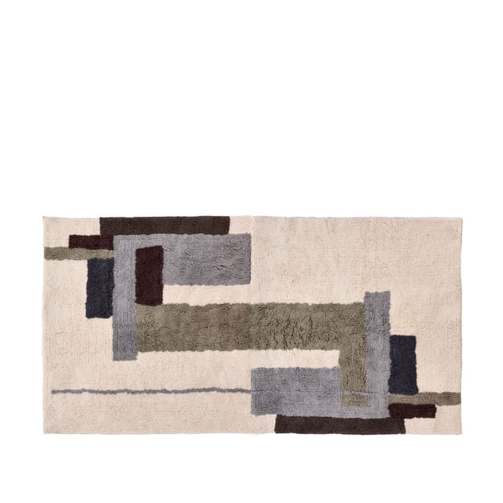 Laerk matta - Grå/offwhite, 200x300 cm - Villa Collection