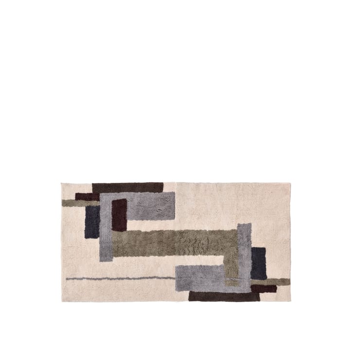 Laerk matta, Grå/offwhite, 90x180 cm Villa Collection