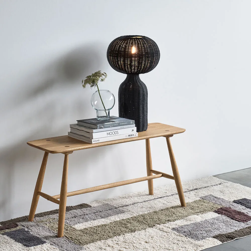 Laerk matta, Grå/offwhite, 90x180 cm Villa Collection