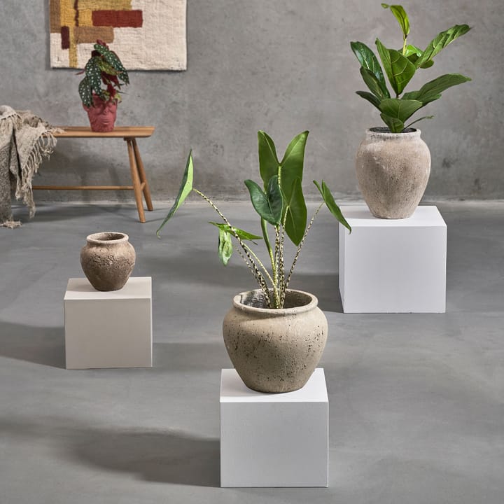 Loev kruka - Grå, stor - Villa Collection