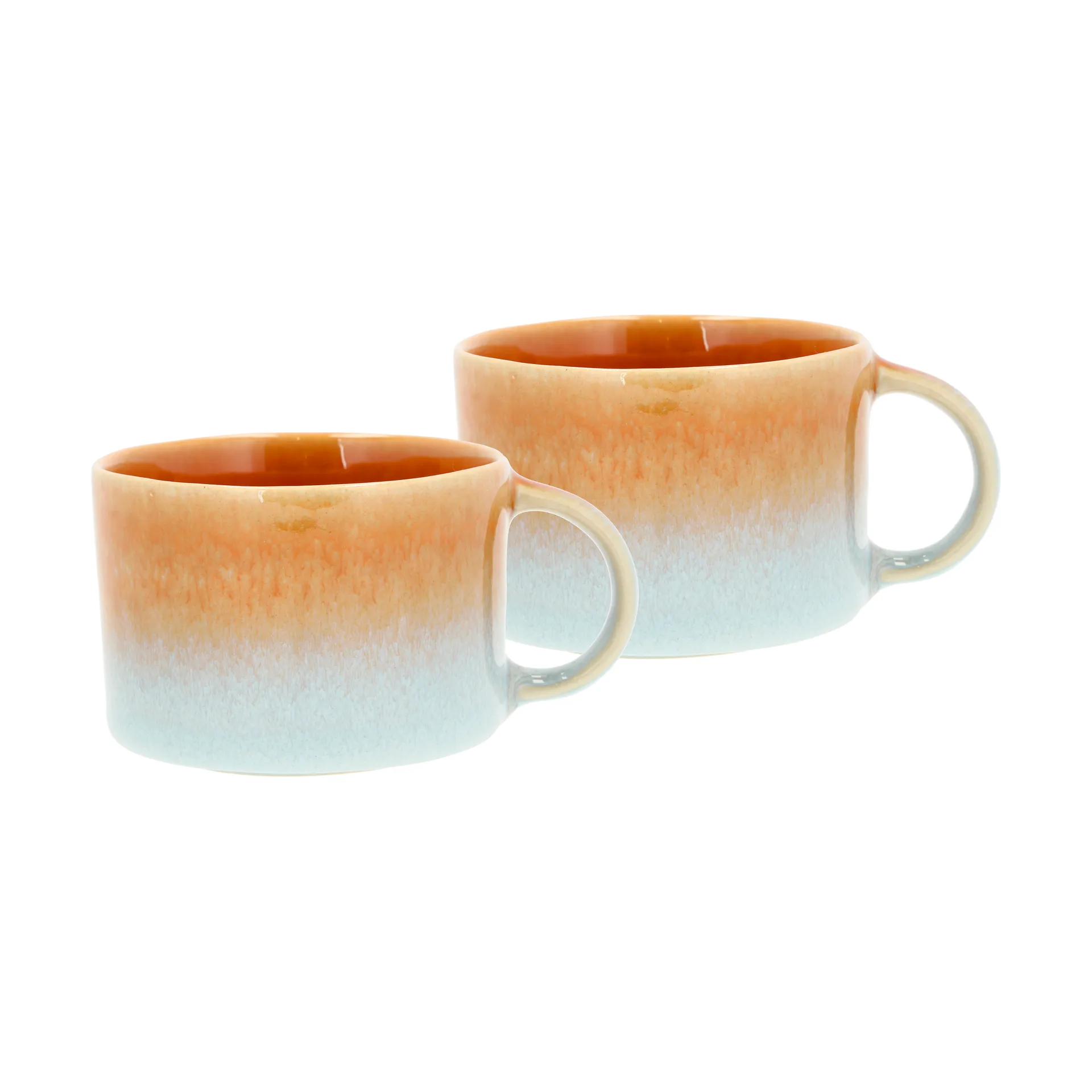 Styles mugg med öra 16 cl 2-pack, Blue-amber Villa Collection