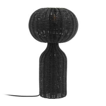 Werna bordslampa rotting Ø30 cm - Svart - Villa Collection