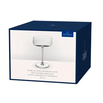 Afina champagne coupeglas - Transparent, 12 cl, 4-pack - Villeroy & Boch