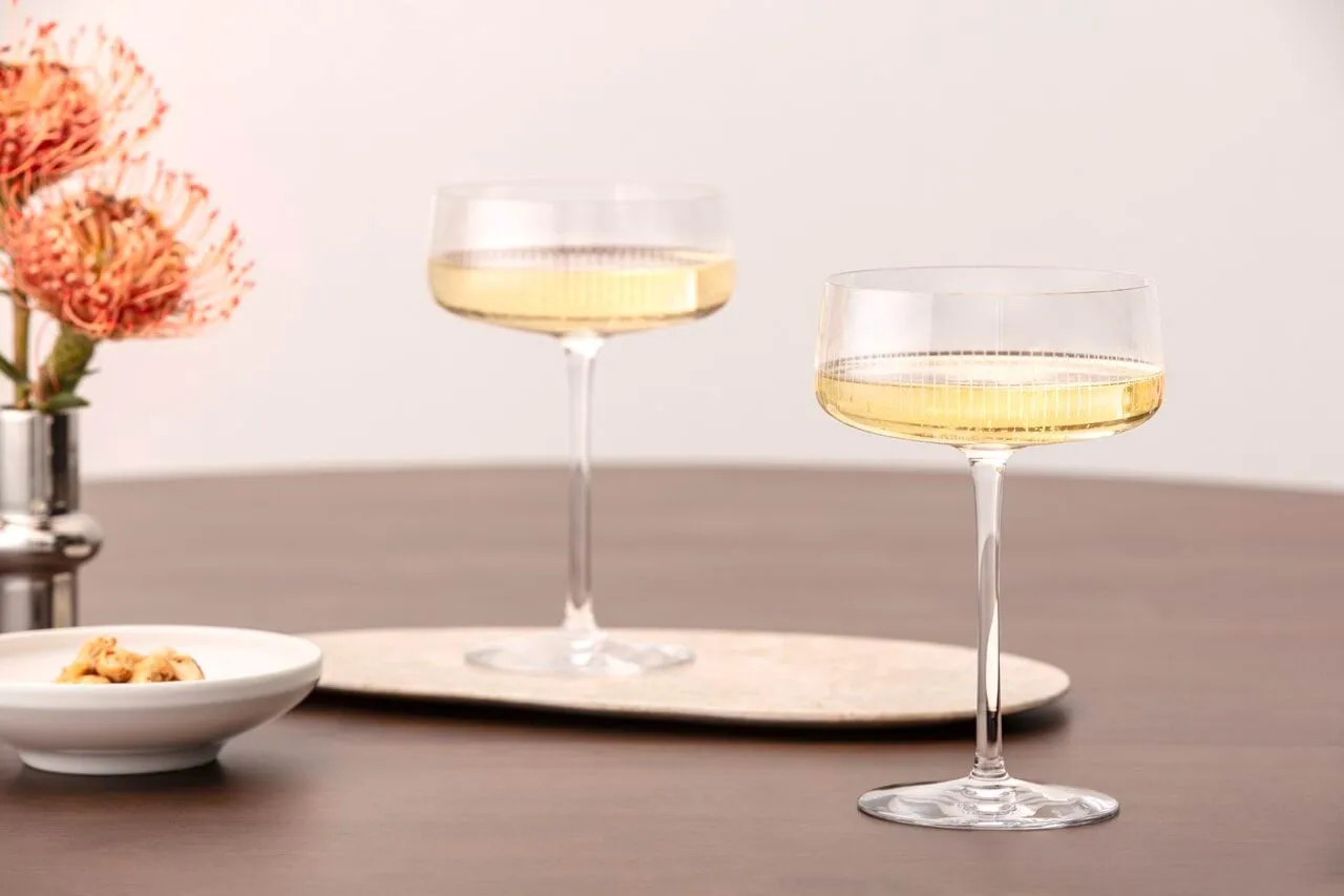 Afina champagne coupeglas, Transparent, 12 cl, 4-pack Villeroy & Boch