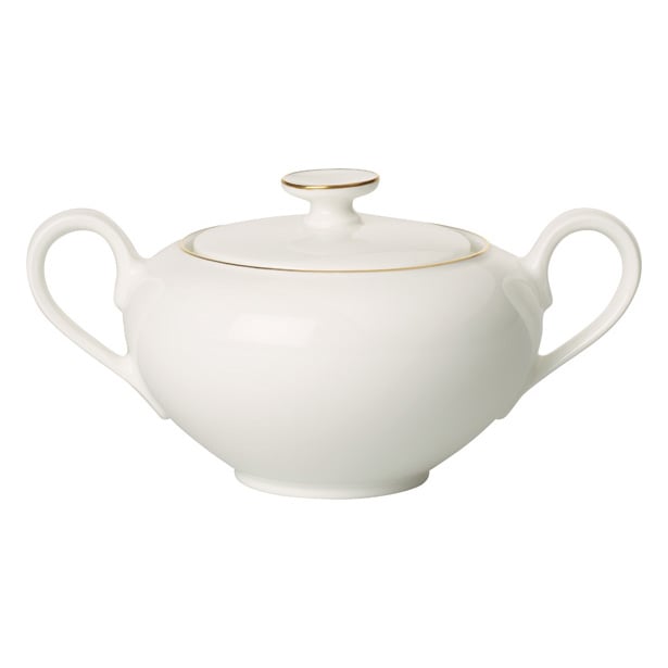 Villeroy & Boch Anmut Gold sockerskål Vit | Skandinavisk Design | Sockerskålar | Vit