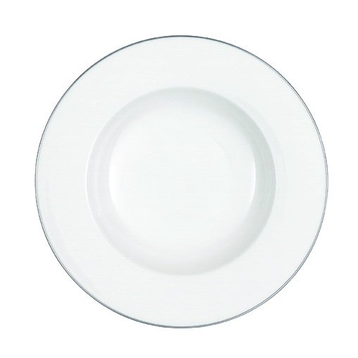 Villeroy & Boch Anmut Platinum djup tallrik 24 cm | Skandinavisk Design | Djupa tallrikar | Vit