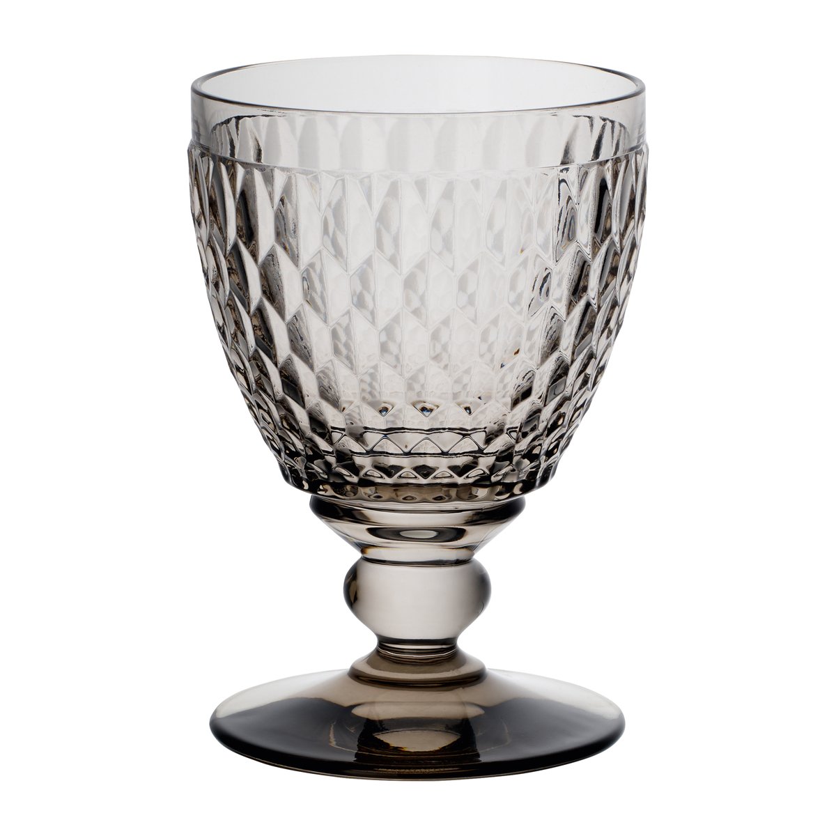 Villeroy & Boch Boston vattenglas på fot 35 cl | Skandinavisk Design | Vattenkaraffer & Kannor | Grå