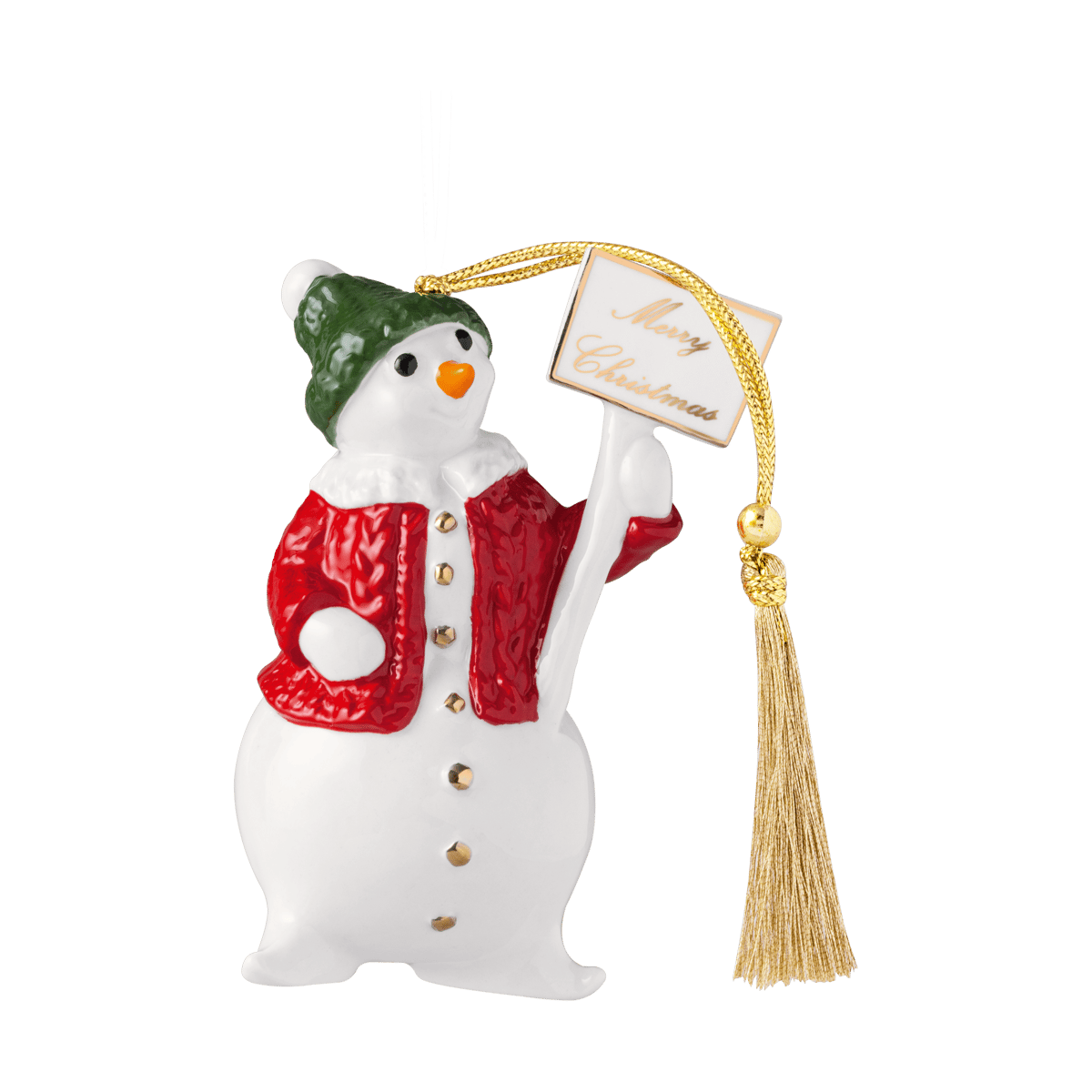 Villeroy & Boch Christmas Classics julhänge snögubbe Vit