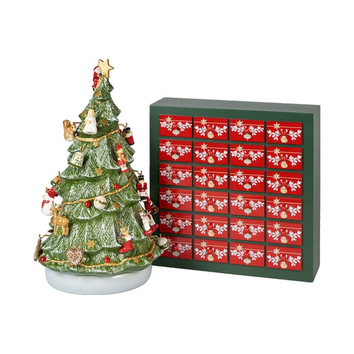 Christmas Toys Memory adventskalender med julgran - Grön-röd - Villeroy & Boch