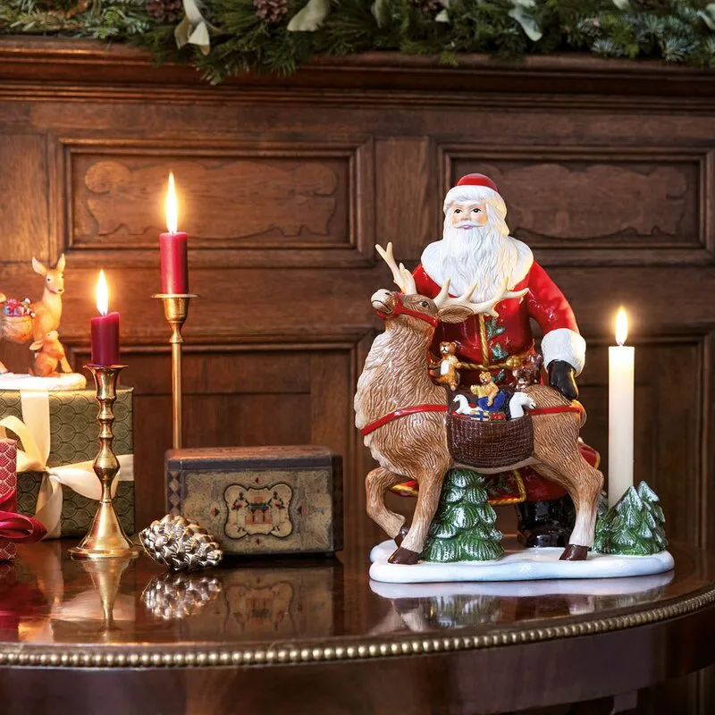 Christmas Toys Memory ljusstake 35 cm, Jultomte med ren Villeroy & Boch