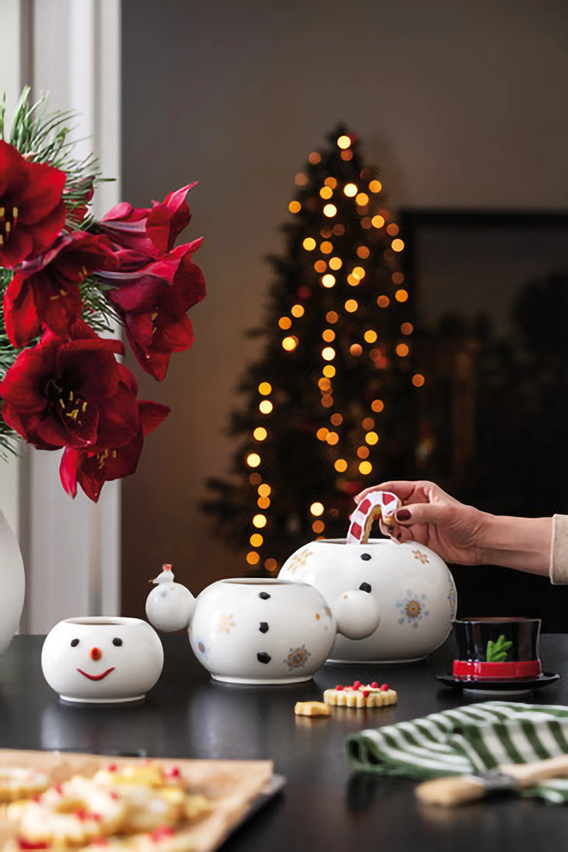 Christmas Toy's Memory snögubbe burk 4 delar, Vit Villeroy & Boch