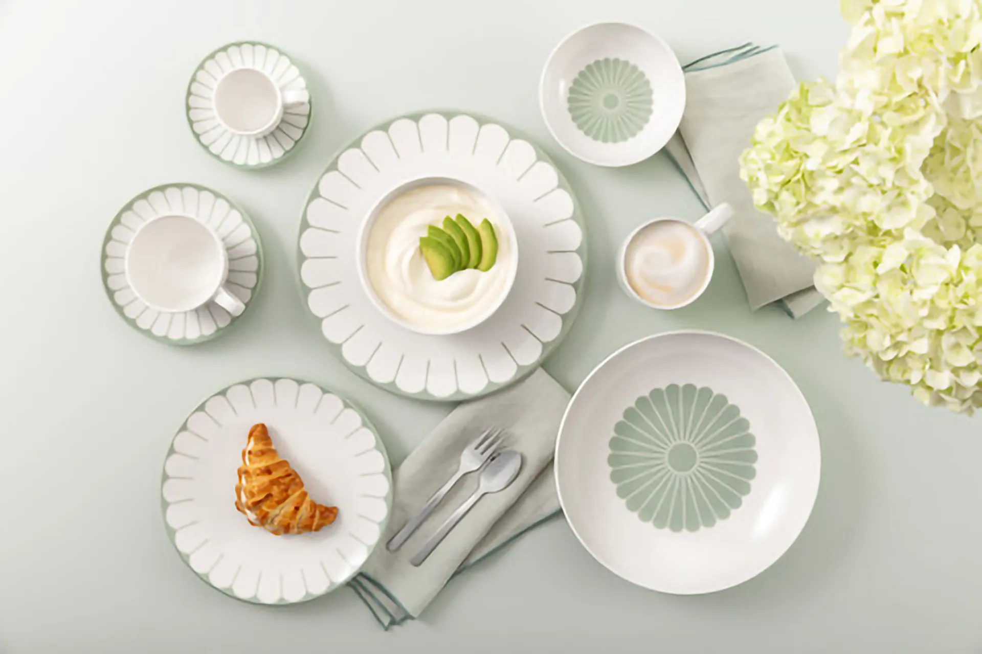 Fleur pastatallrik Ø24 cm, White-green Villeroy & Boch