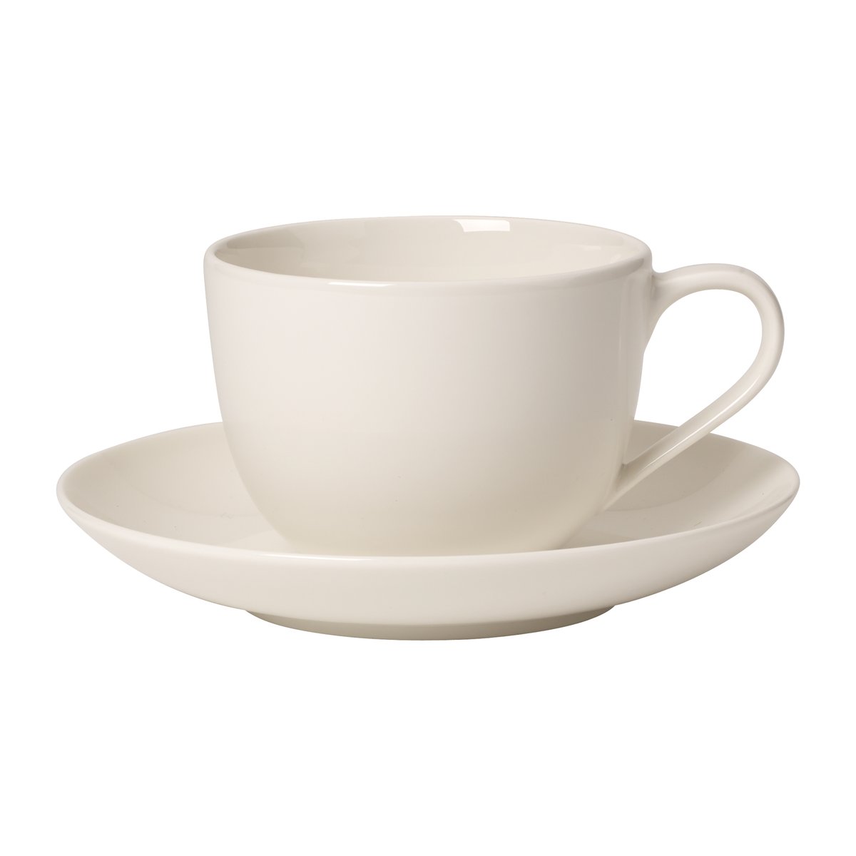 Villeroy & Boch For Me Coffee kopp med fat Vit | Skandinavisk Design | Kaffekoppar | Vit