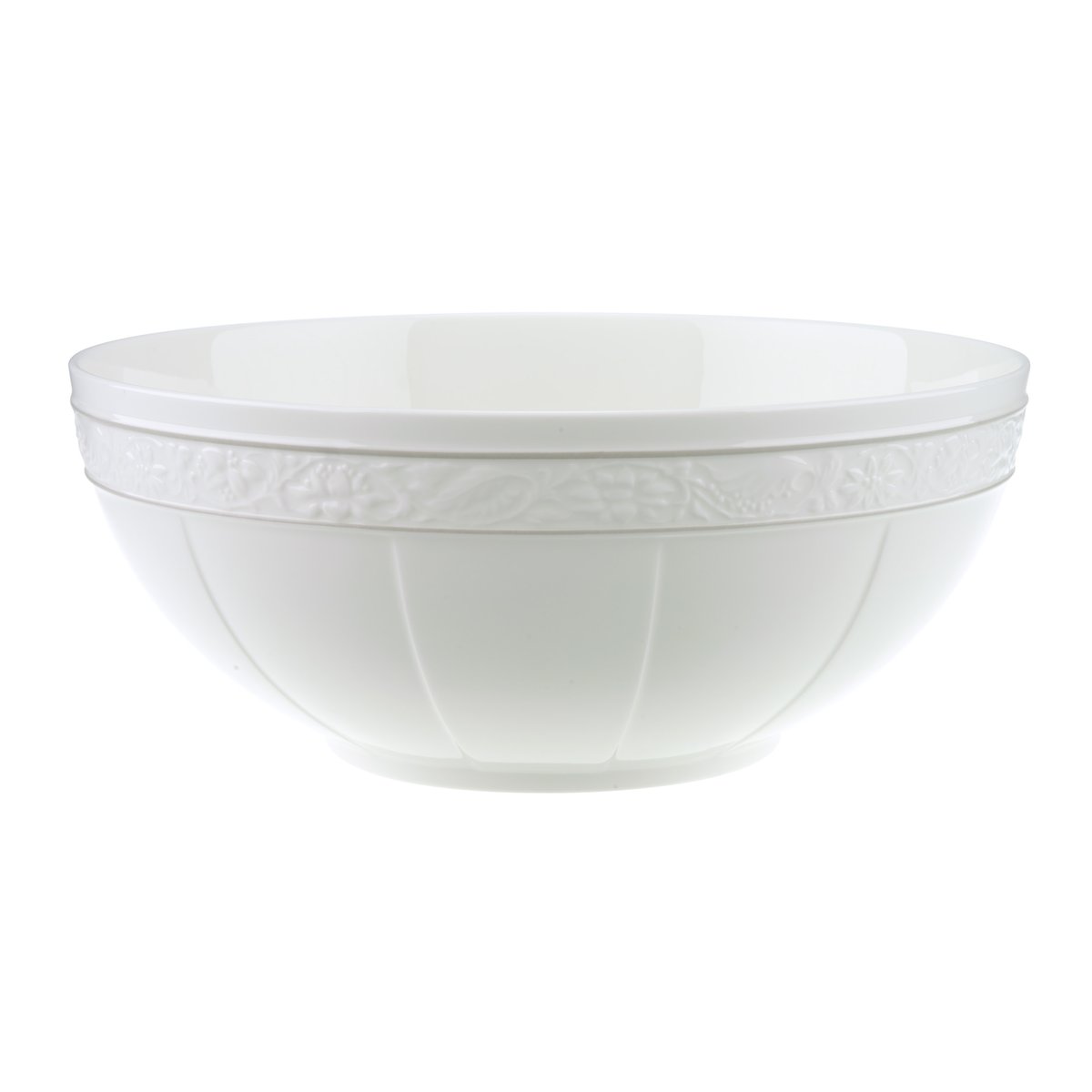 Villeroy & Boch Gray Pearl salladsskål 24 cm | Skandinavisk Design | Salladsskålar | Vit