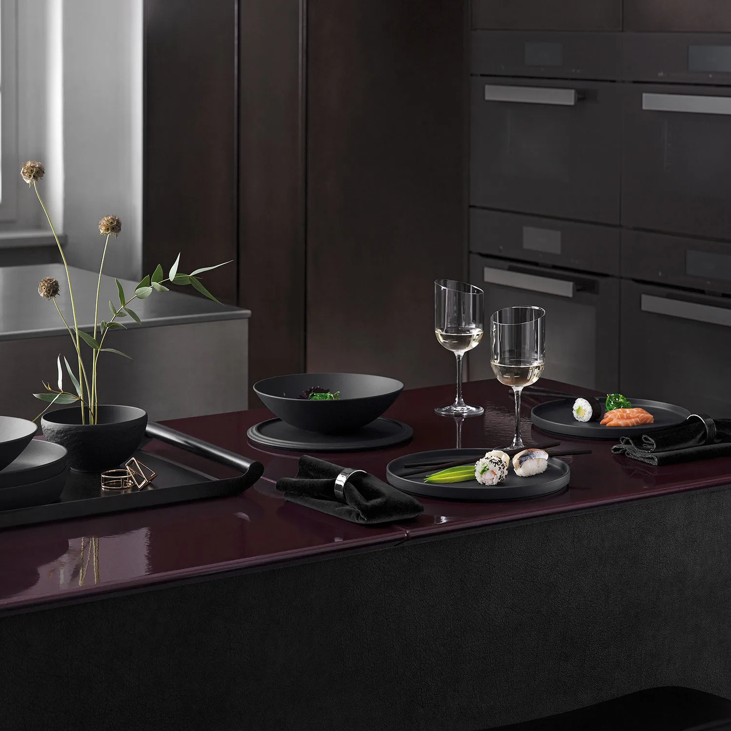 Iconic La Boule servis 7 delar, Svart Villeroy & Boch