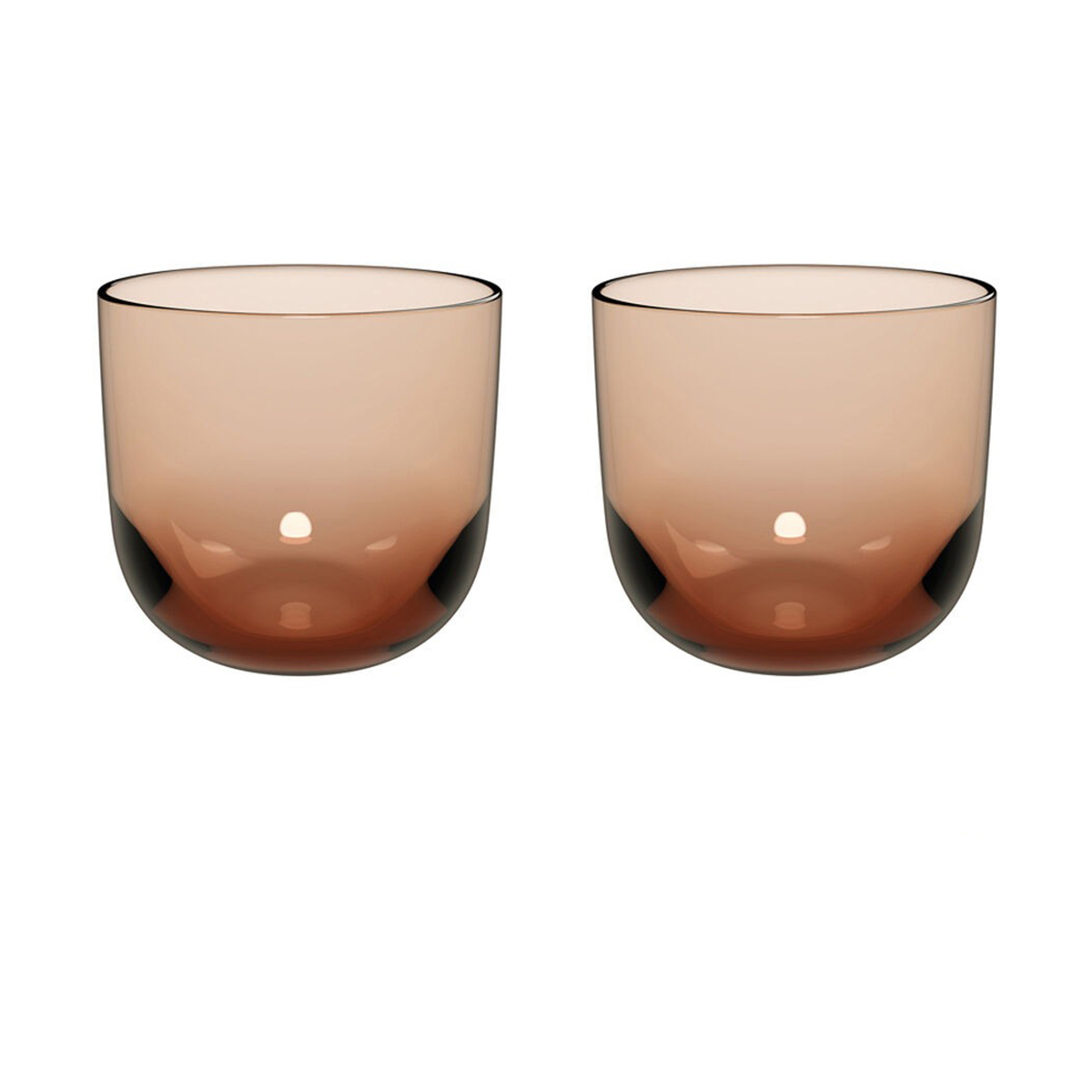 Villeroy & Boch Like vattenglas 28 cl 2-pack Clay | Skandinavisk Design | Dricksglas | Brun