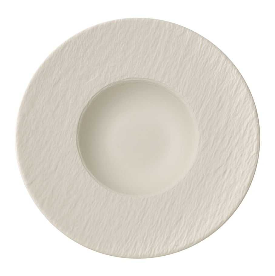 Villeroy & Boch Manufacture Rock djup tallrik 28 cm Blanc
