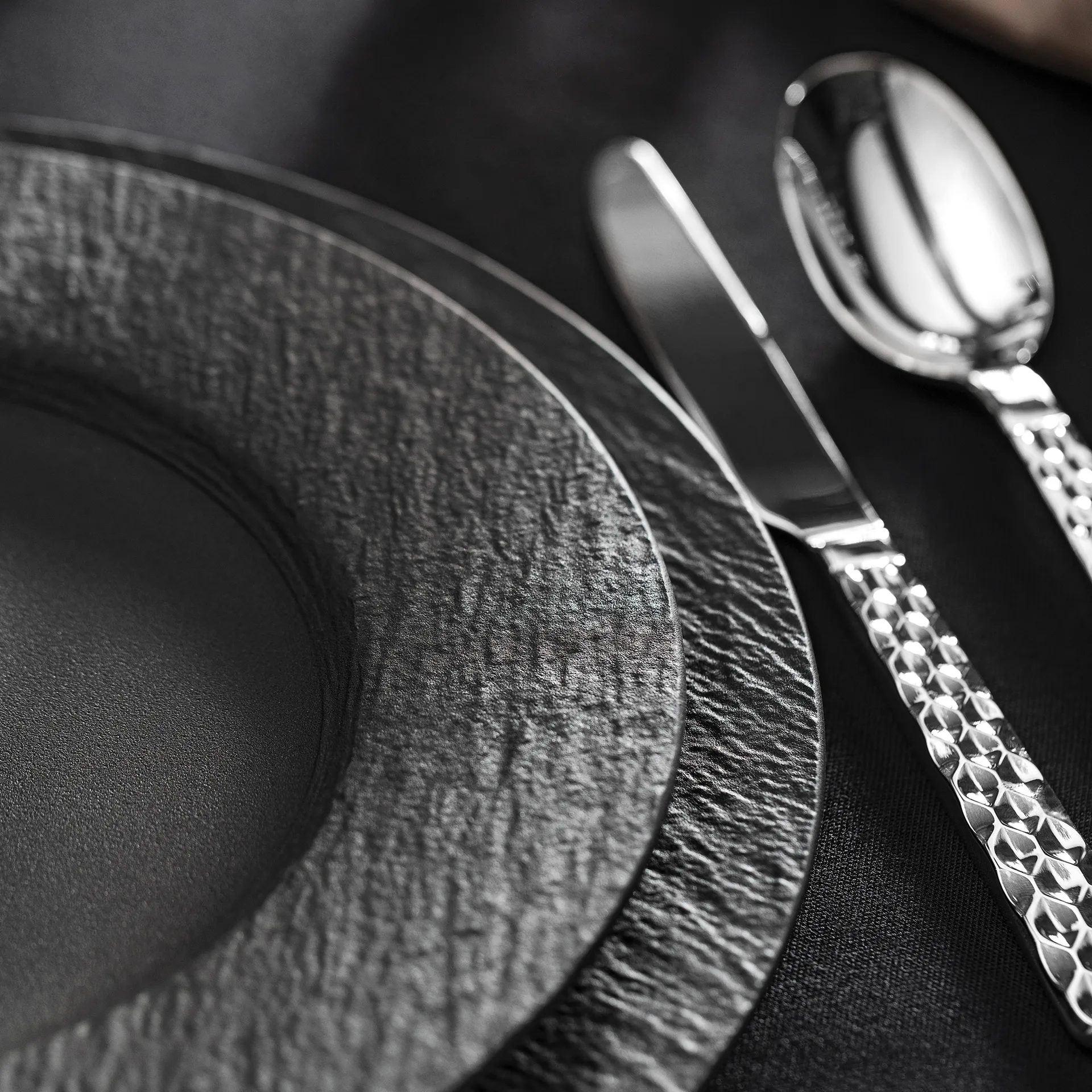 Manufacture Rock Gourmet tallrik Ø32 cm, svart Villeroy & Boch