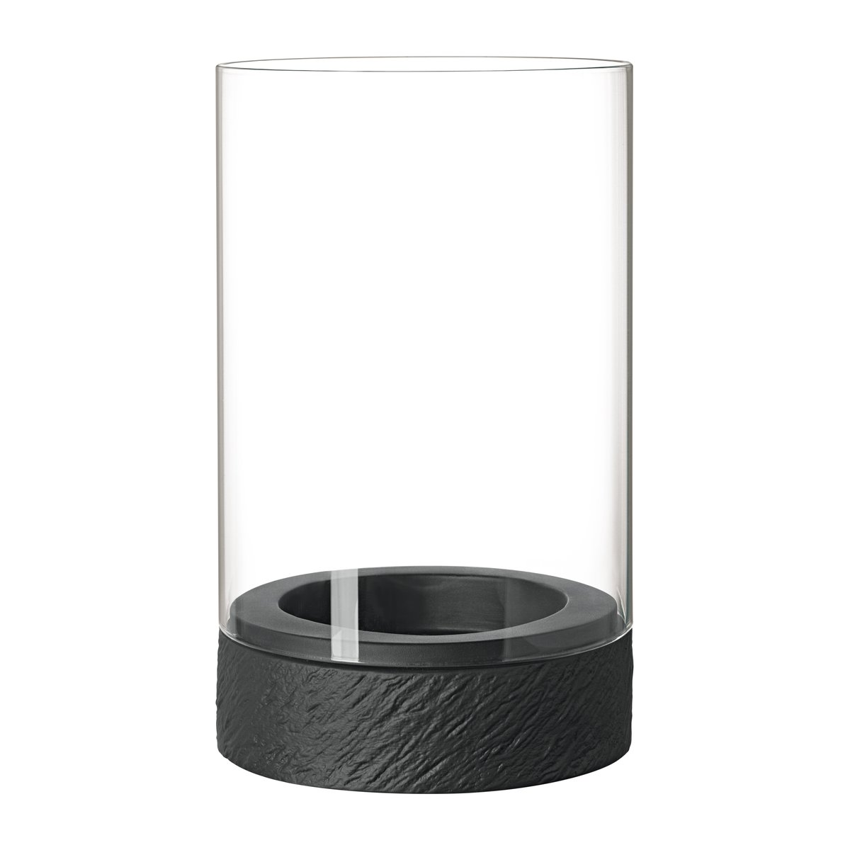 Villeroy & Boch Manufacture Rock Home Hurricane ljuslykta L Svart